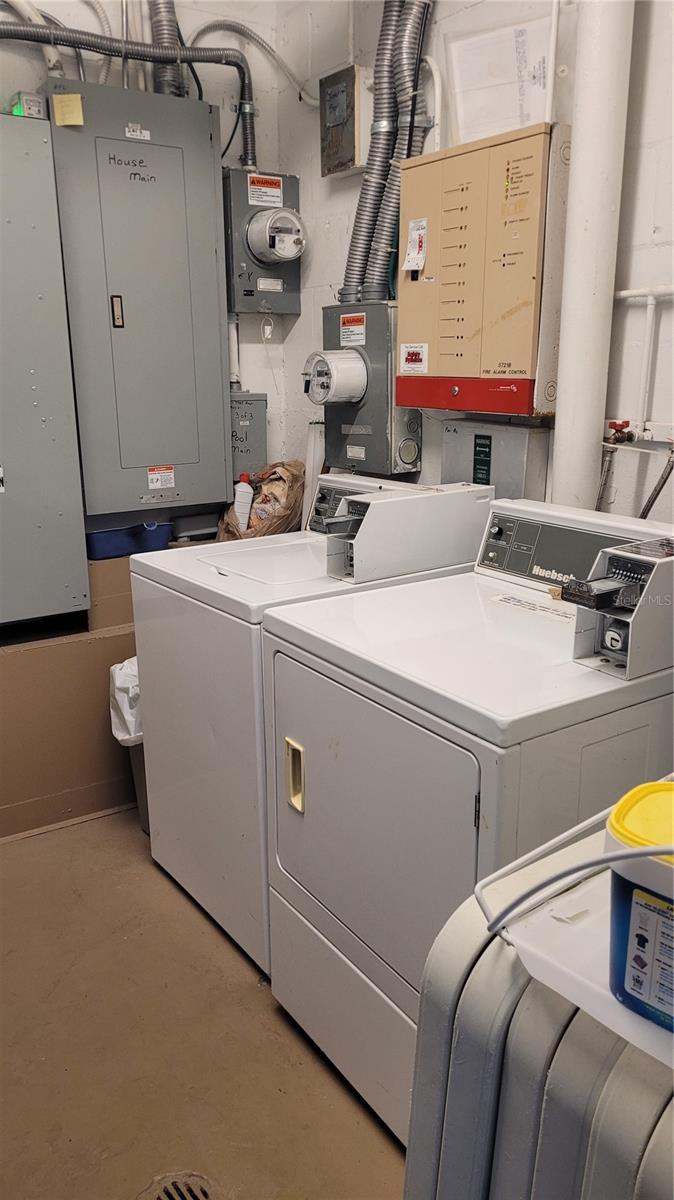 Common area laundry on first floor