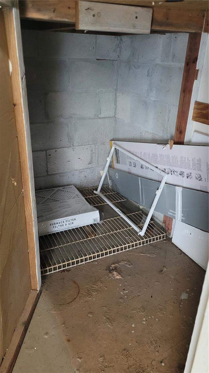 Storage closet on 2nd floor.