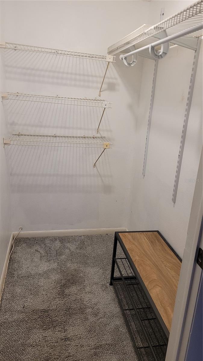 Master bedroom walk-in closet