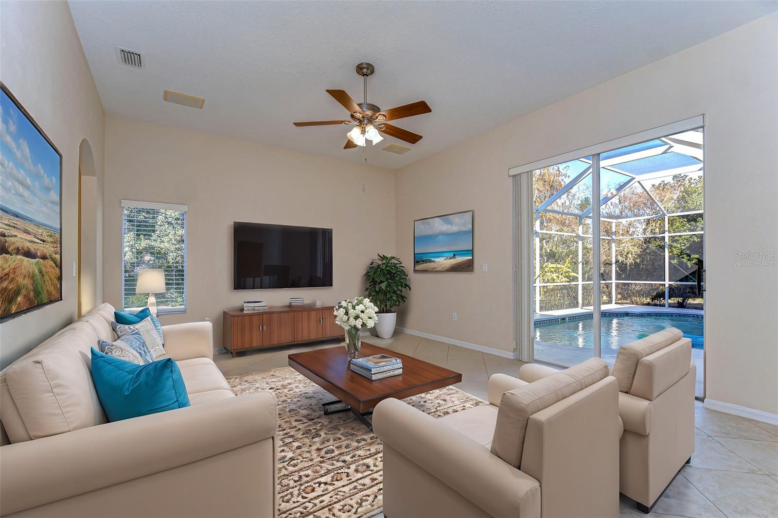 Family Room - Virtually Staged