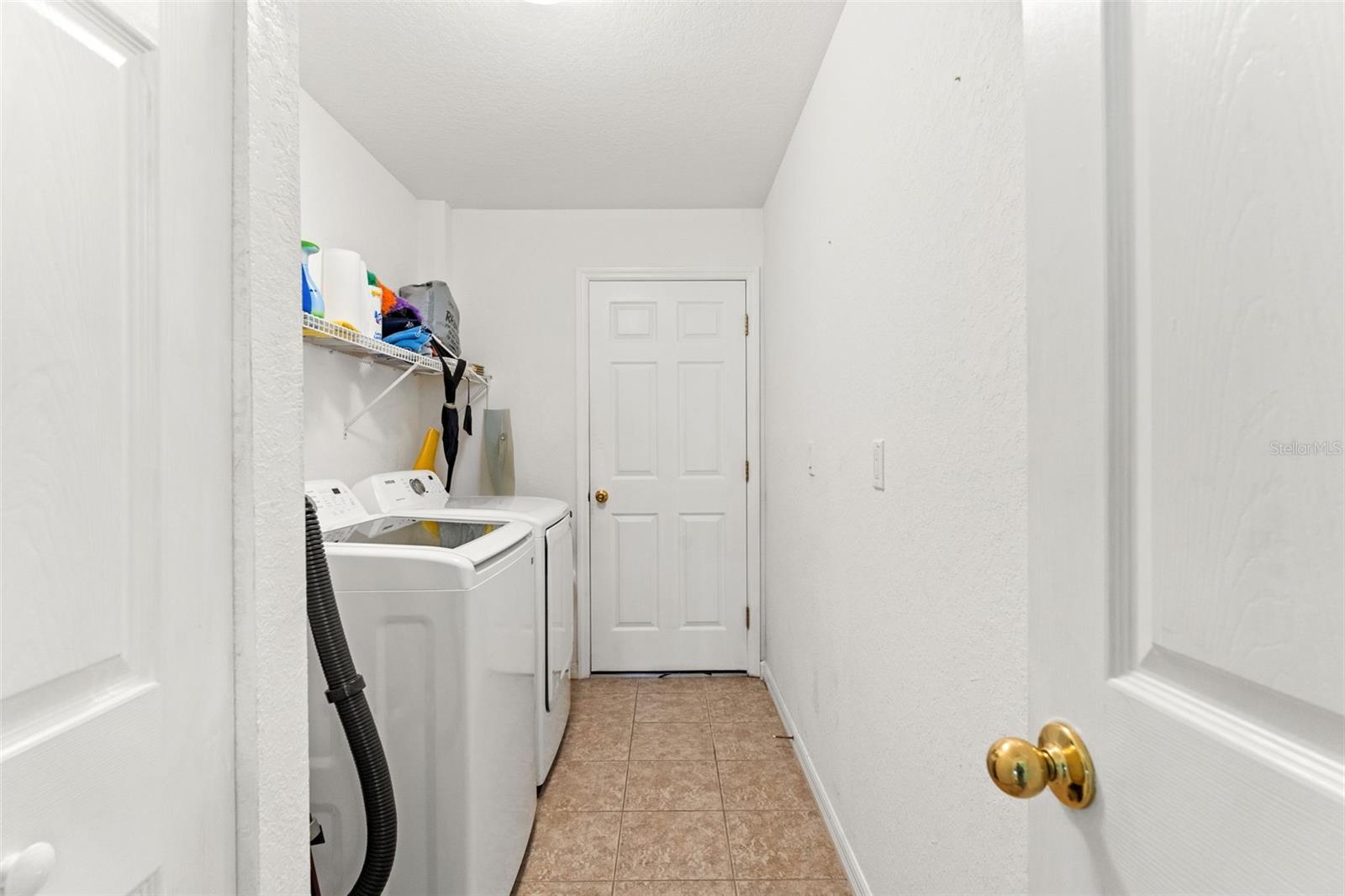 Inside laundry room