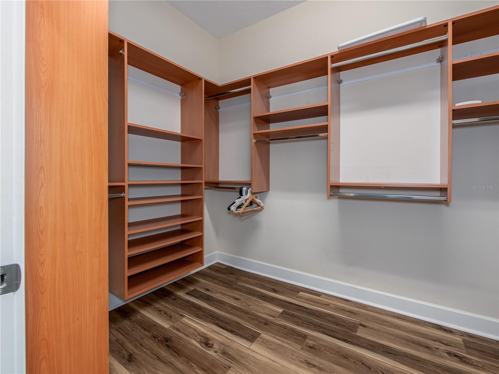 Primary walk-in closet