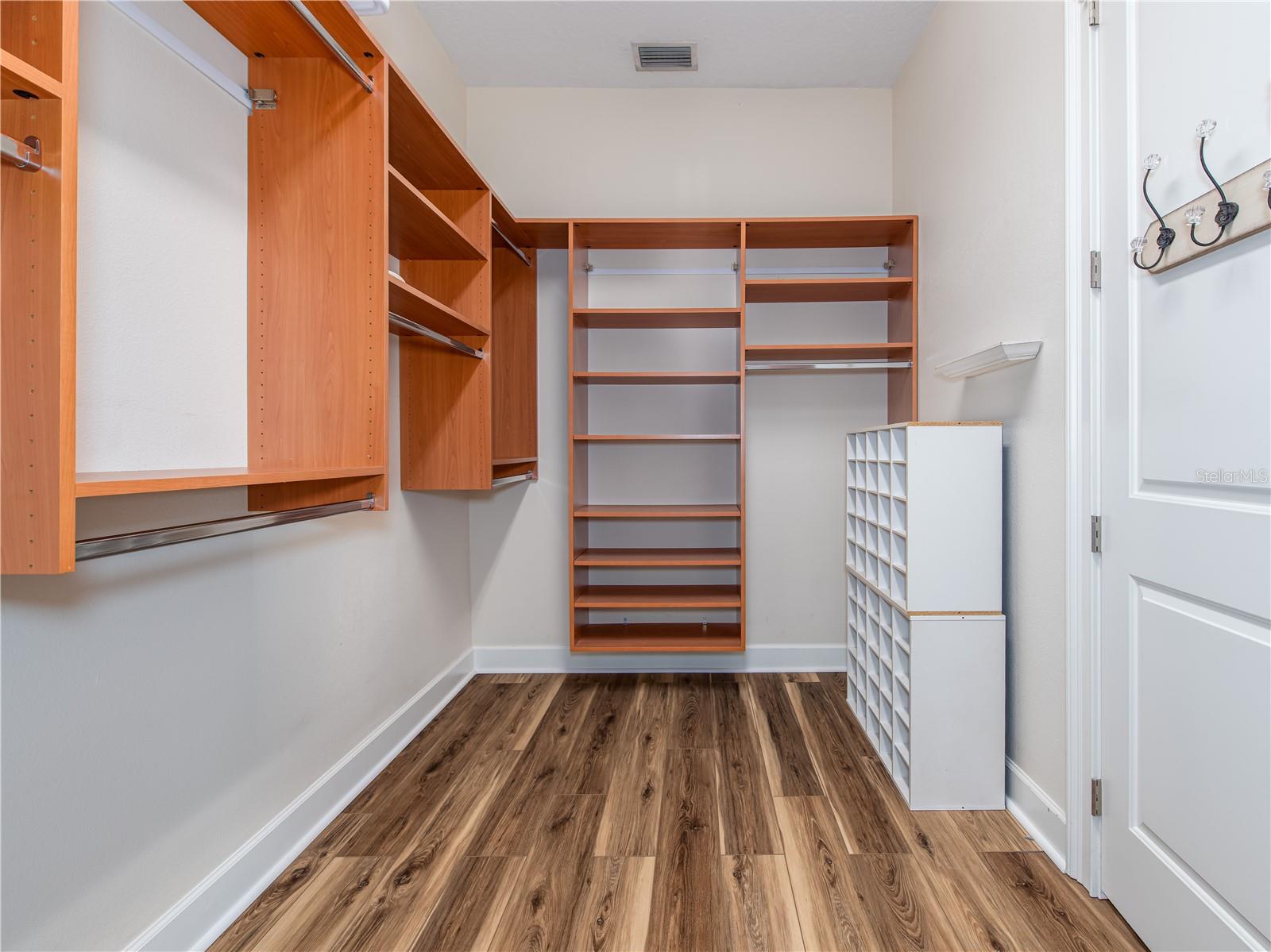 Primary walk-in closet