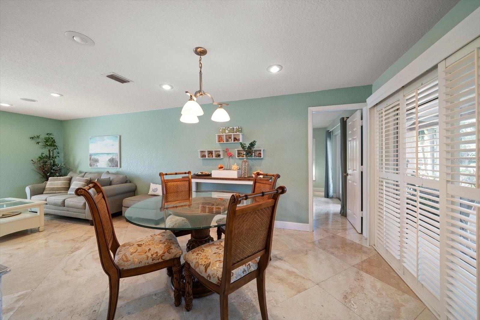 Formal dining and living areas off of the entrance of the home.