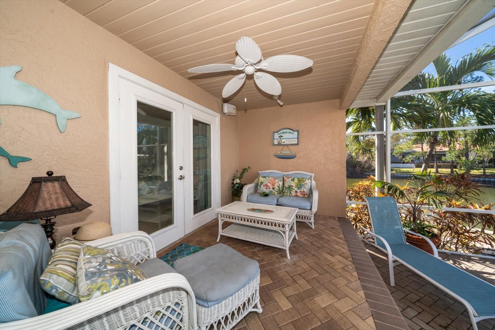 A beautiful and quiet spot to enjoy a book while taking in the water breeze.
