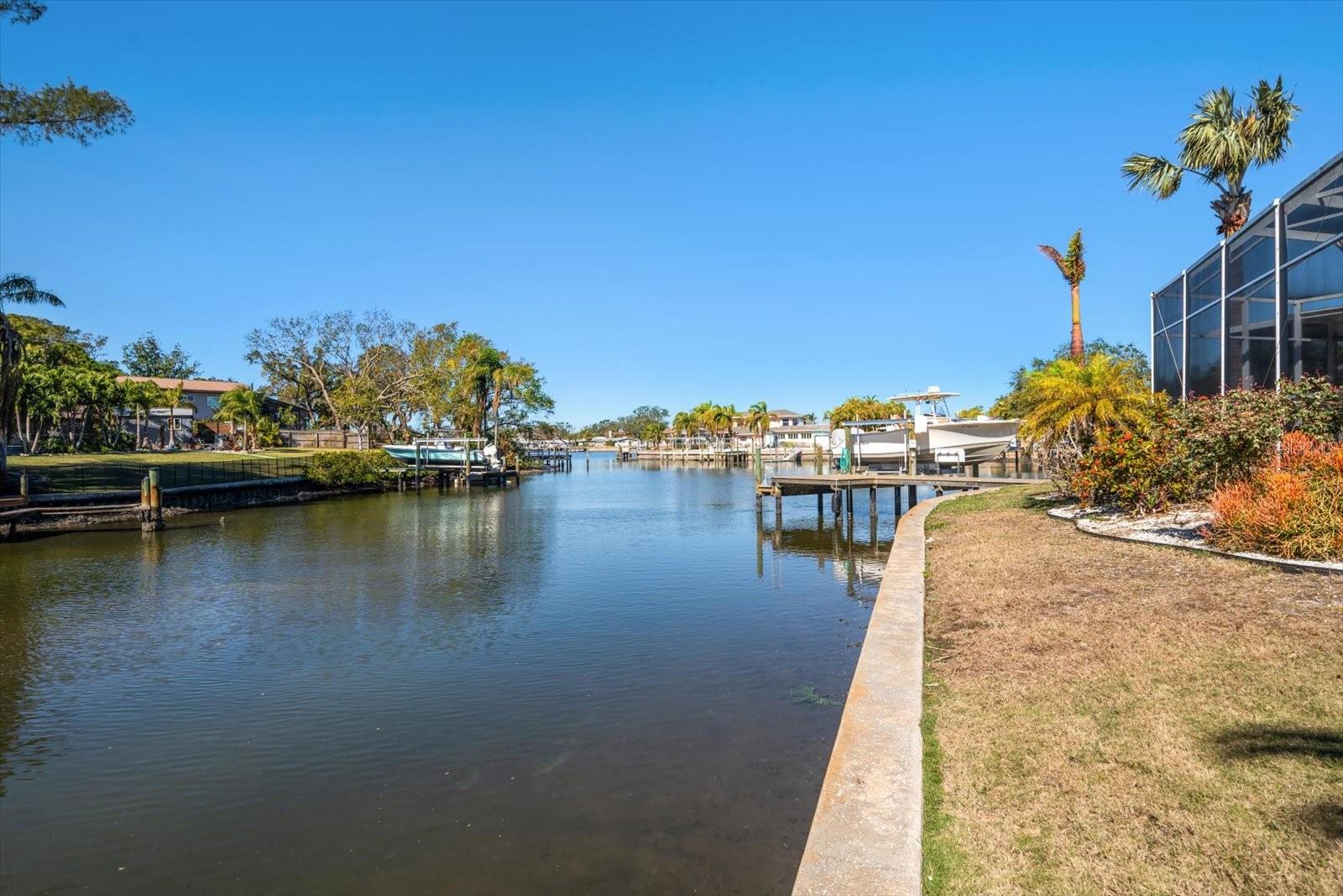 Canal waterways leading to the Intracoastal and Gulf of Mexico!