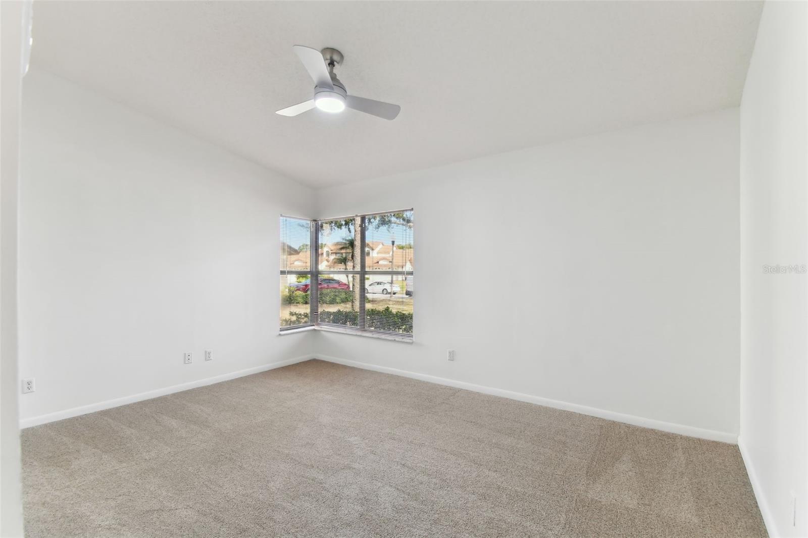 Main bedroom with vaulted ceilings