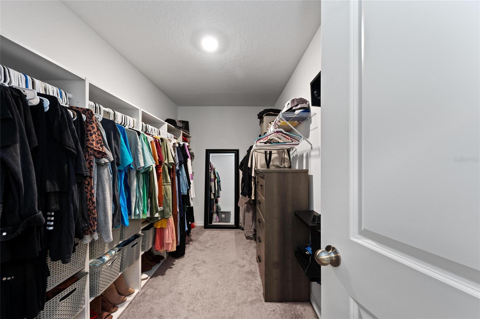 Massive walk-in closet on the primary bedroom.