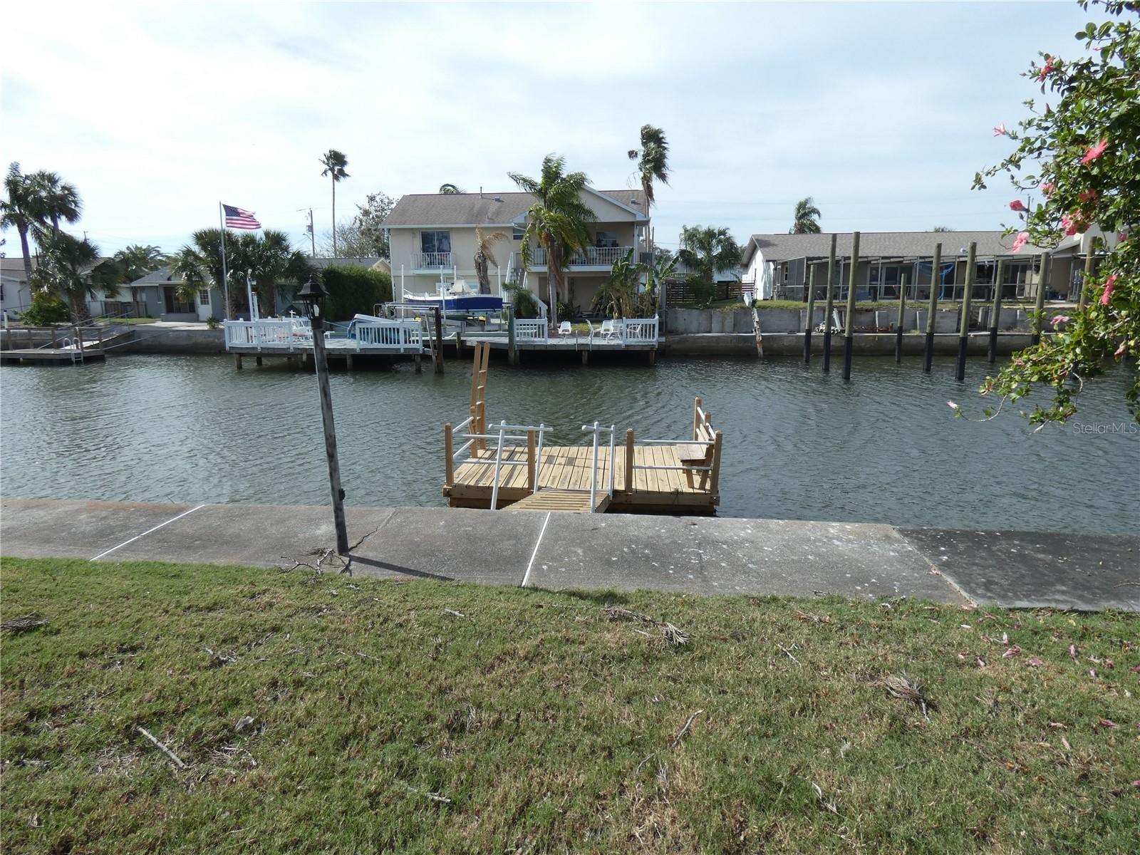 Enjoy fishing from this 12'X8' dock.