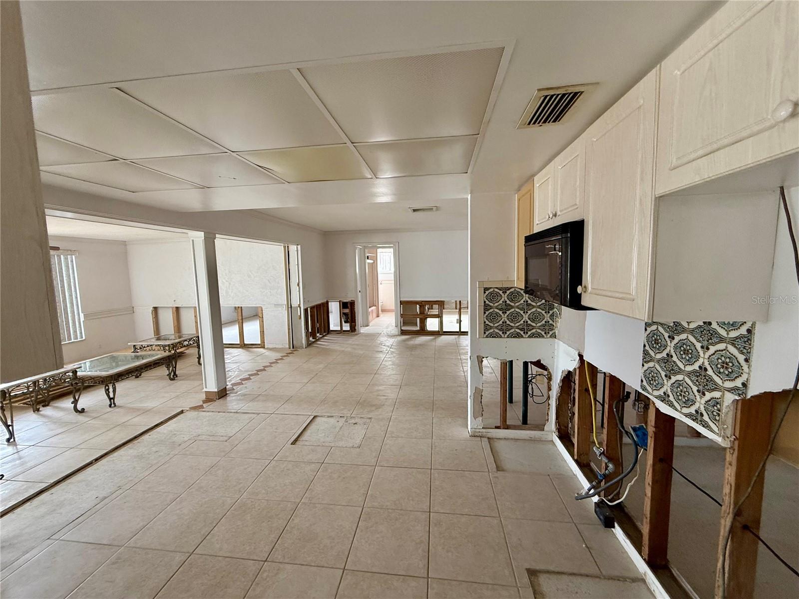 Family Room Kitchen area