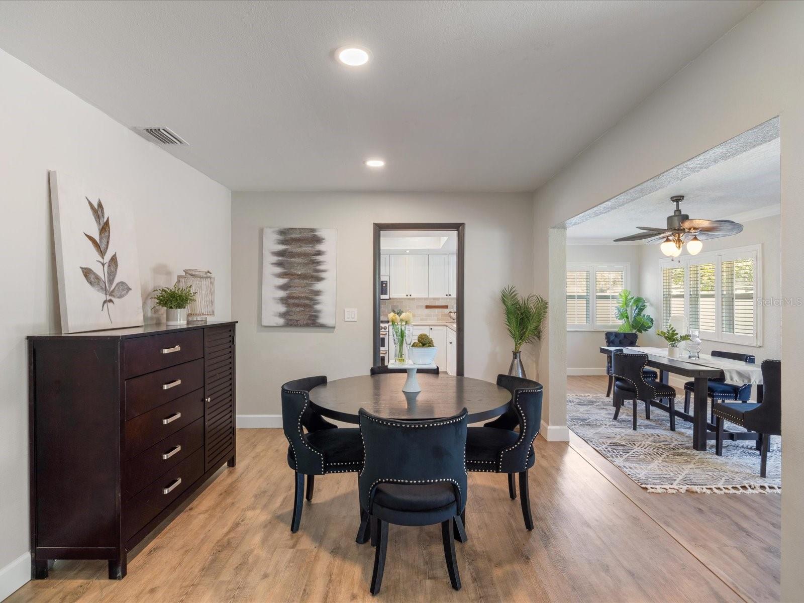 Breakfast/dining area just off the kitchen