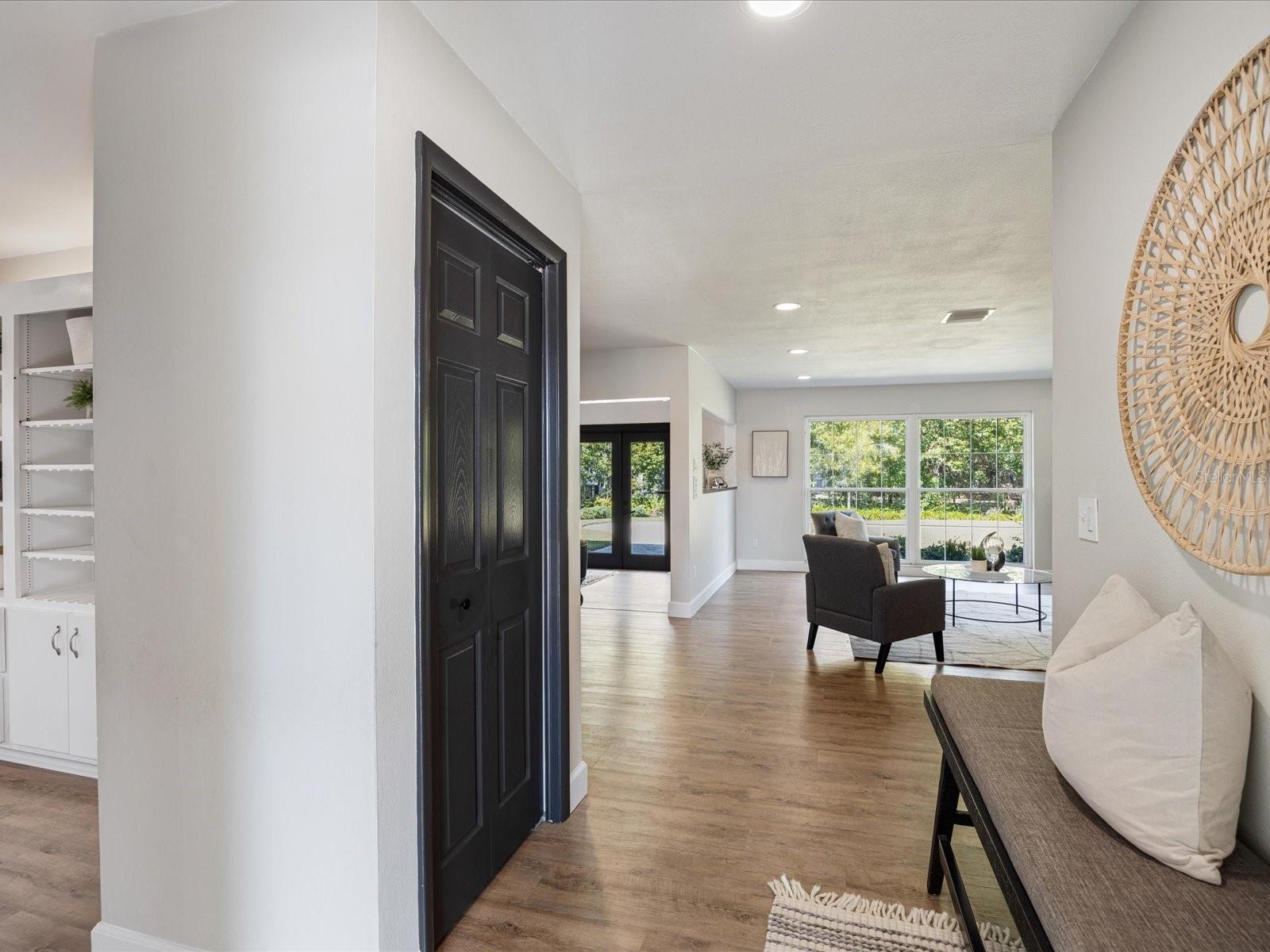 Foyer opening up to the spacious Living room