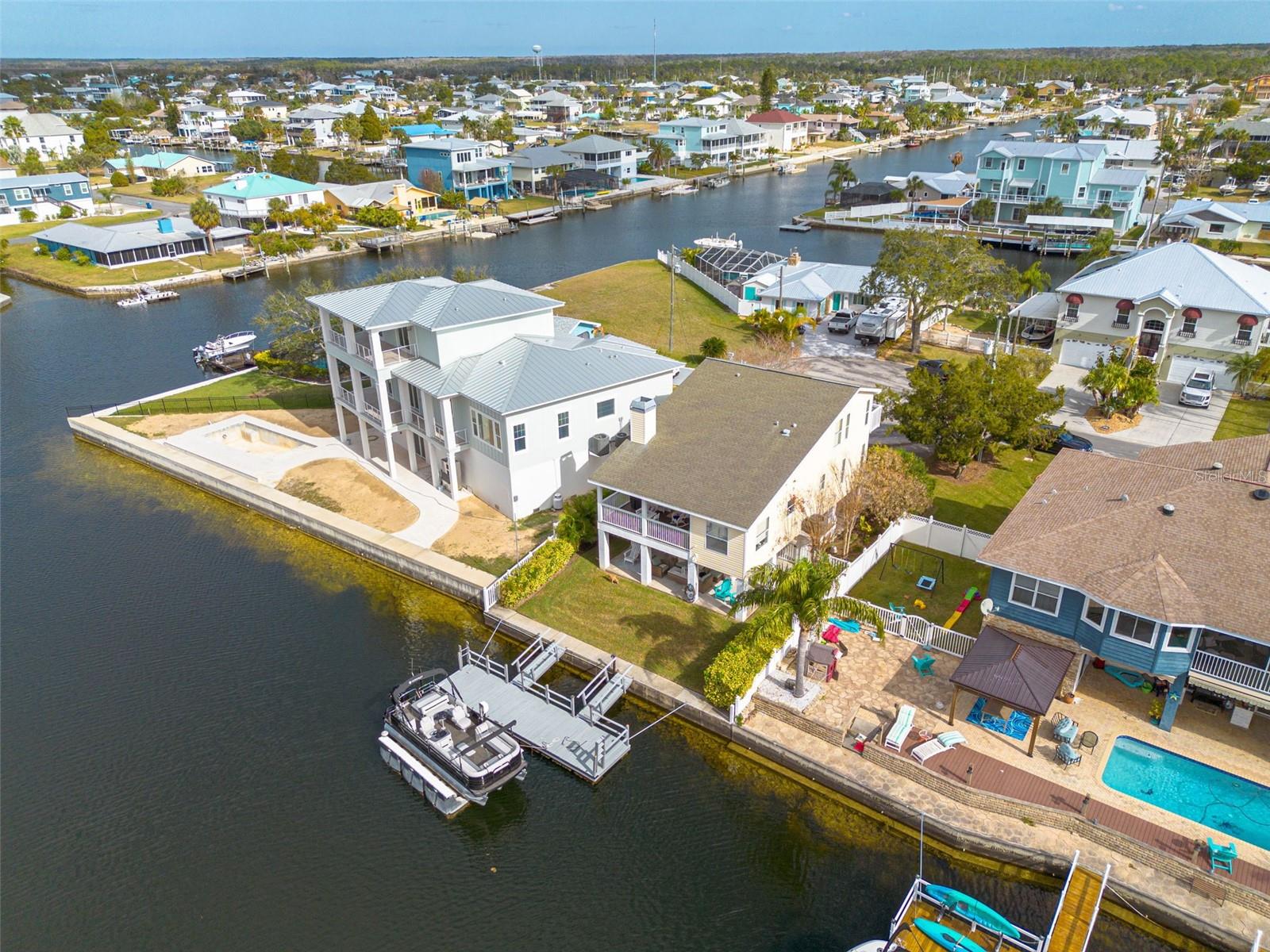 Deep Water Dock with 10,000 lb Lift