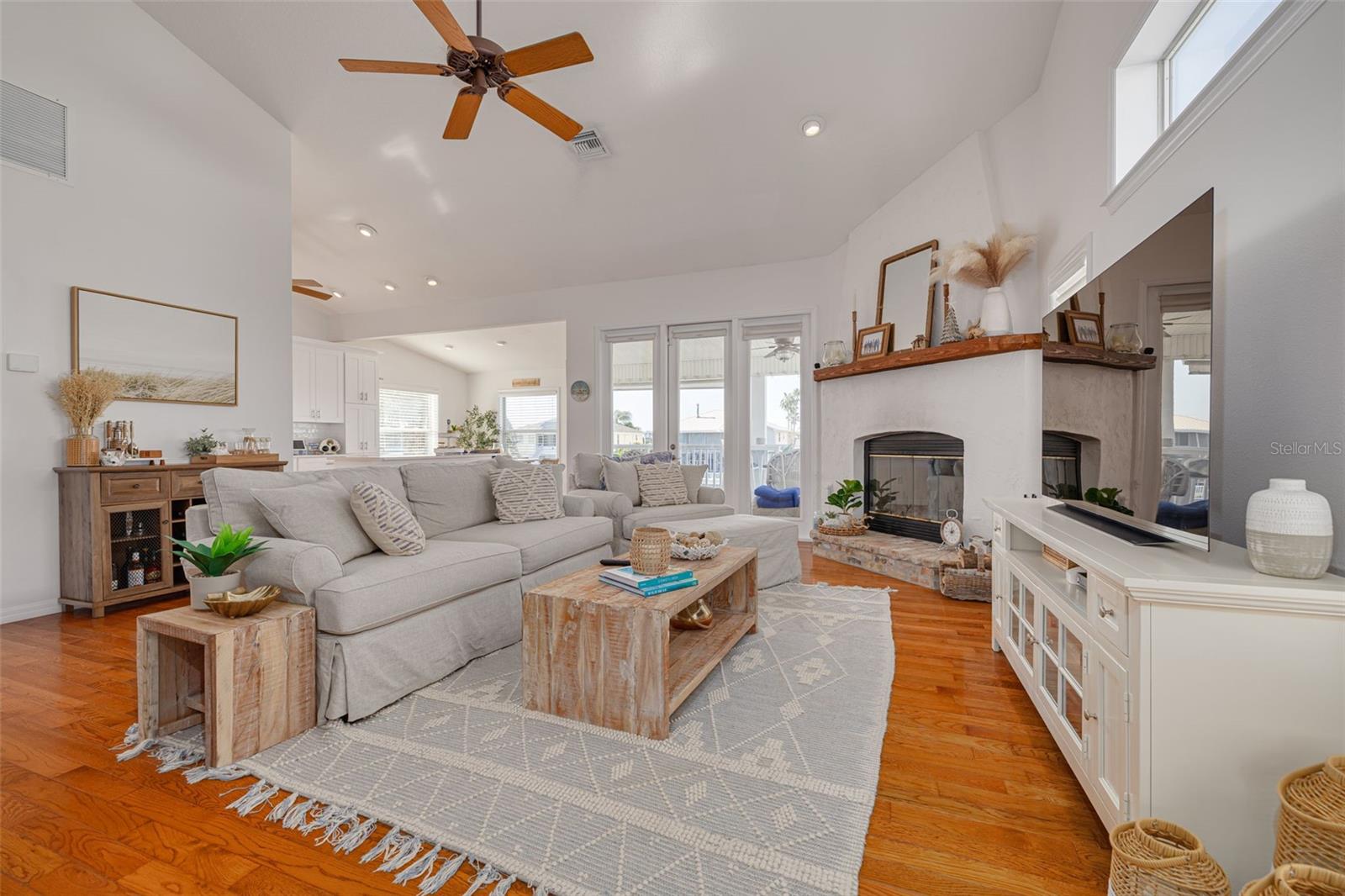 Main Floor Living room with gorgeous views of the water