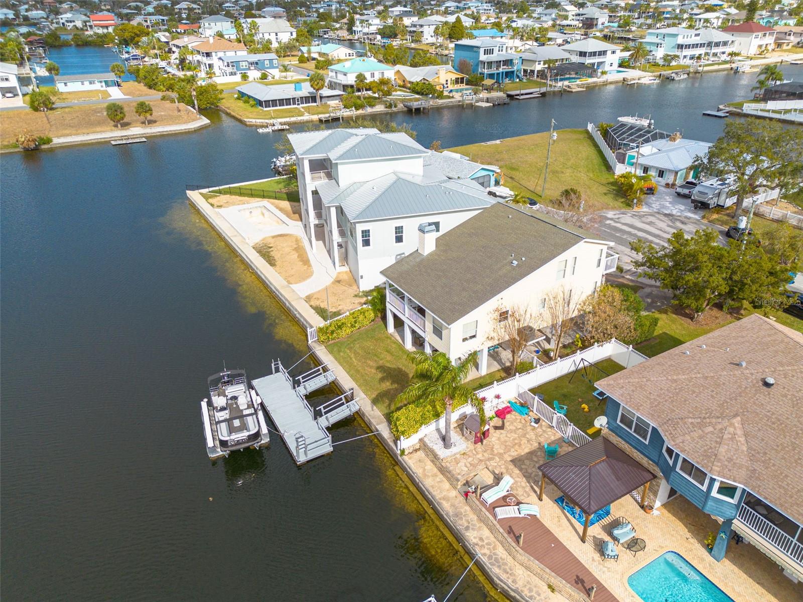 Deep Water Dock with 10,000 lb Lift