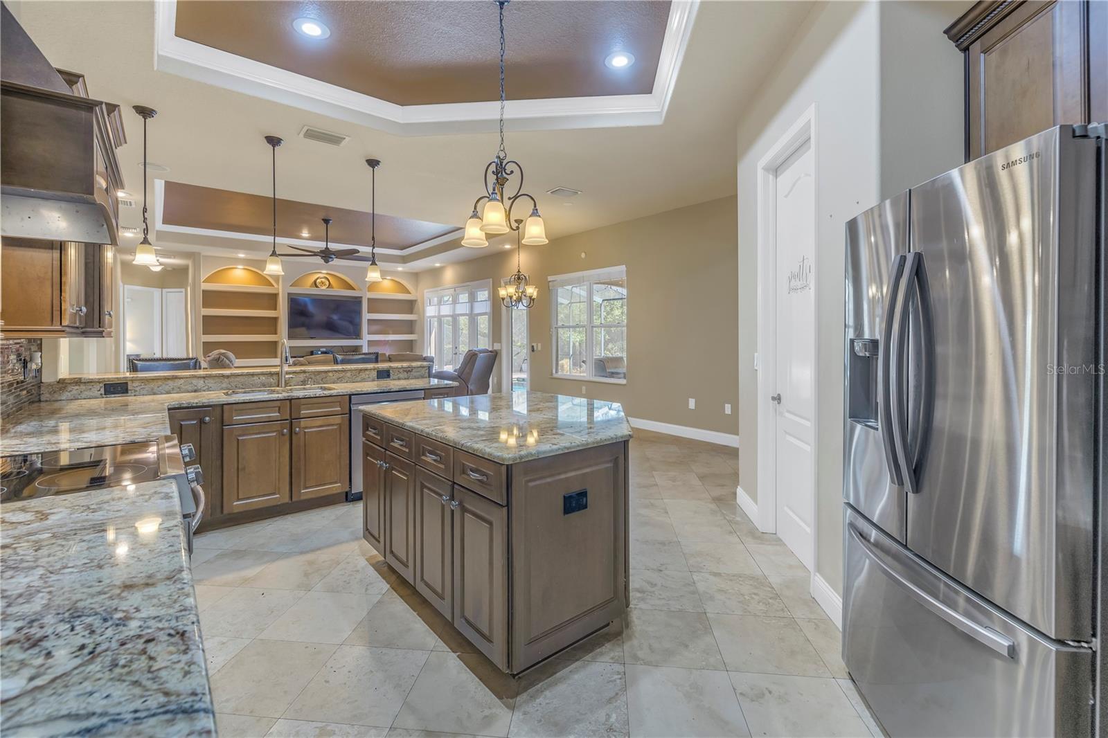 Kitchen with island