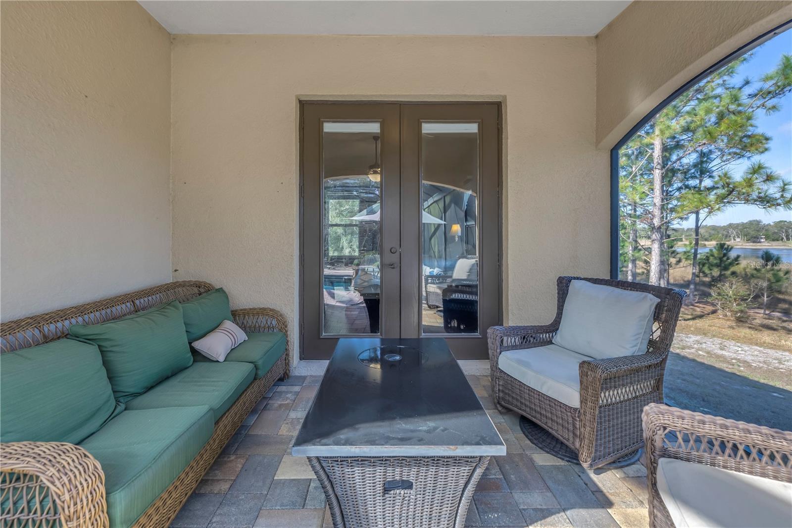 Seating area off the secondary suite bedroom