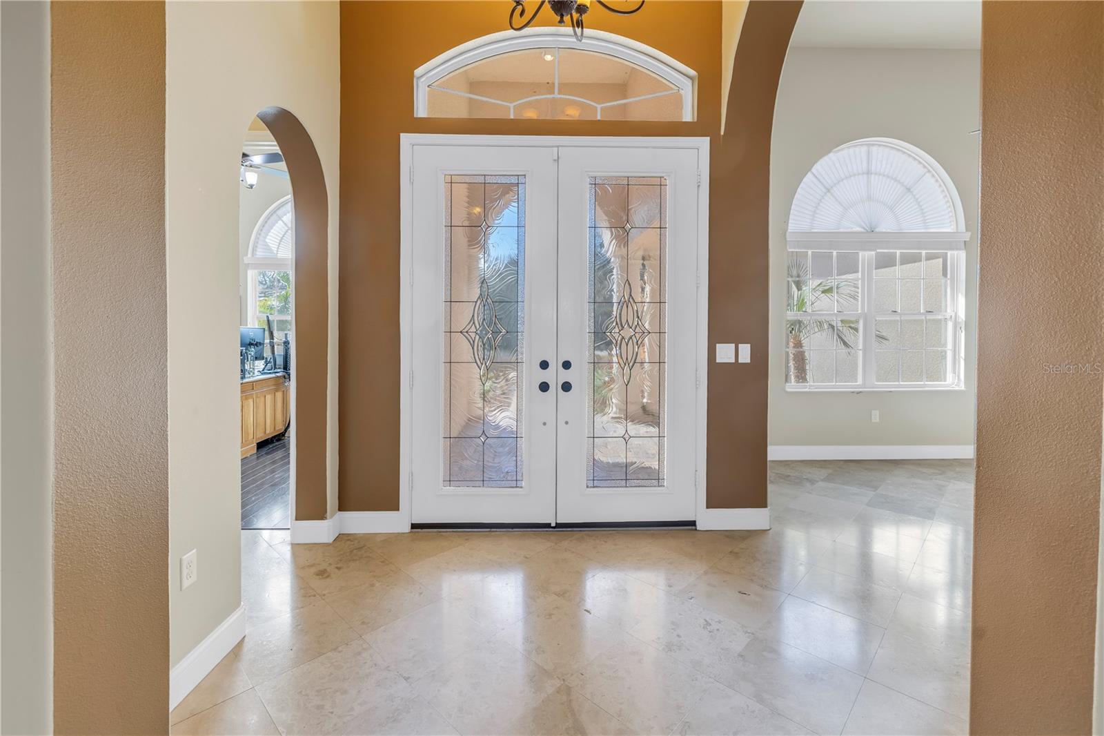 Foyer with French Doors