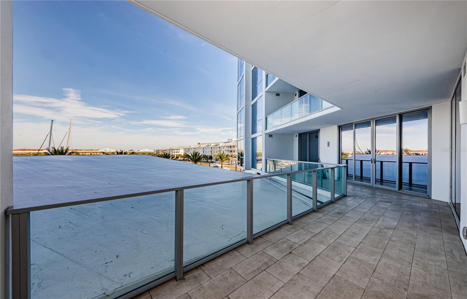 Private Balcony where you can enter from either Primary bedroom, bedroom 2 or the main living area.