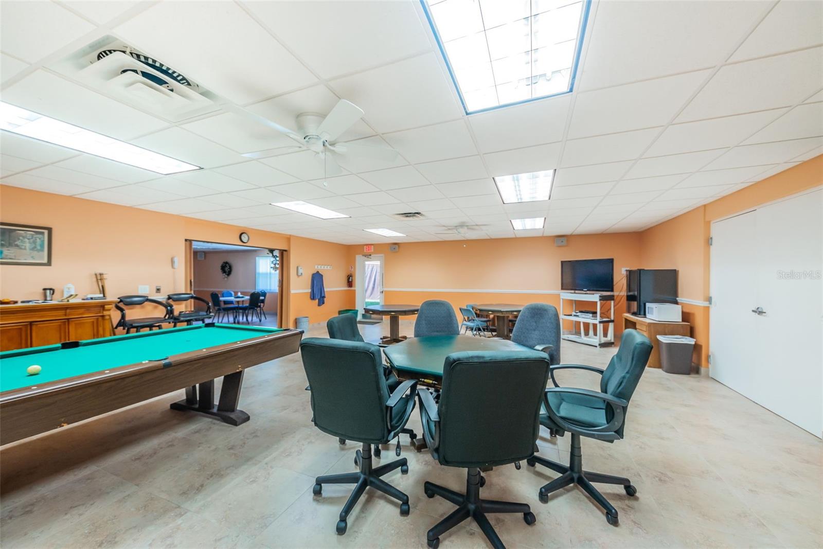 Clubhouse Pool Room