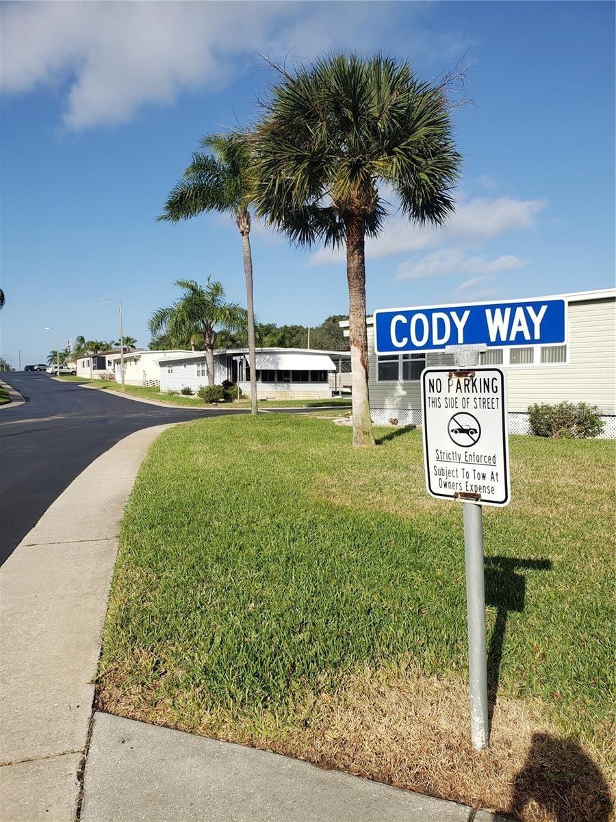 Private walkway to Cody's Restaurant