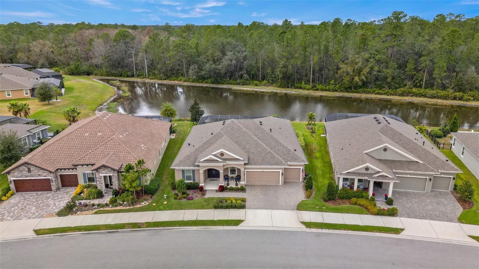 Aerial view of front of property