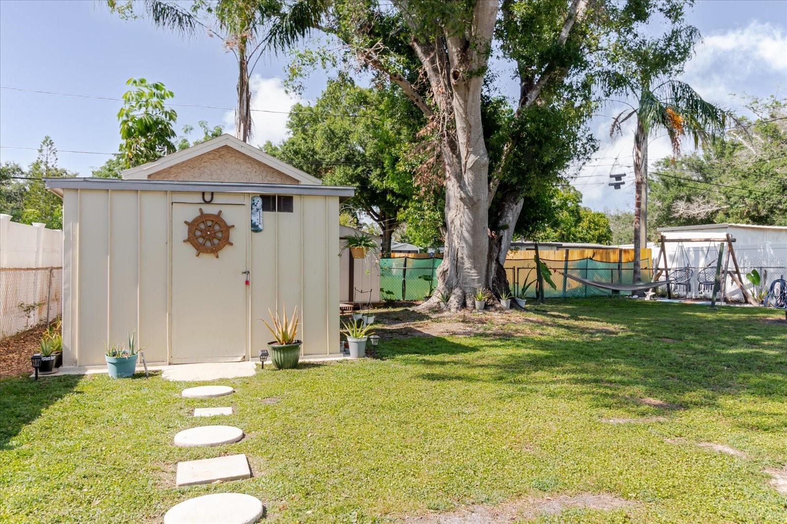 All Three Sheds Stay With A Big Tree For Plenty Of Shade