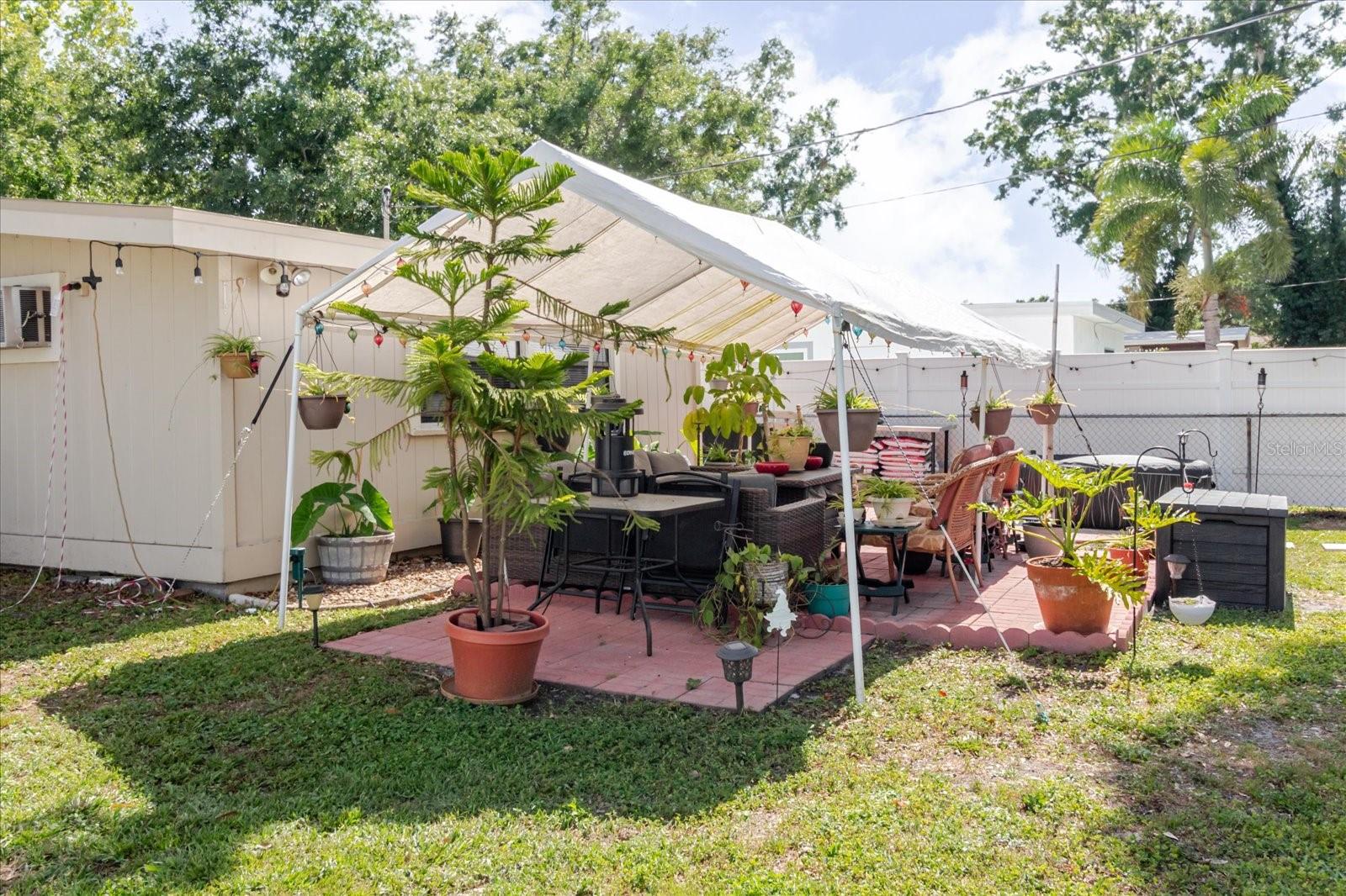 Shady Oasis For Al Fresco Dining In A Quiet Neighborhood