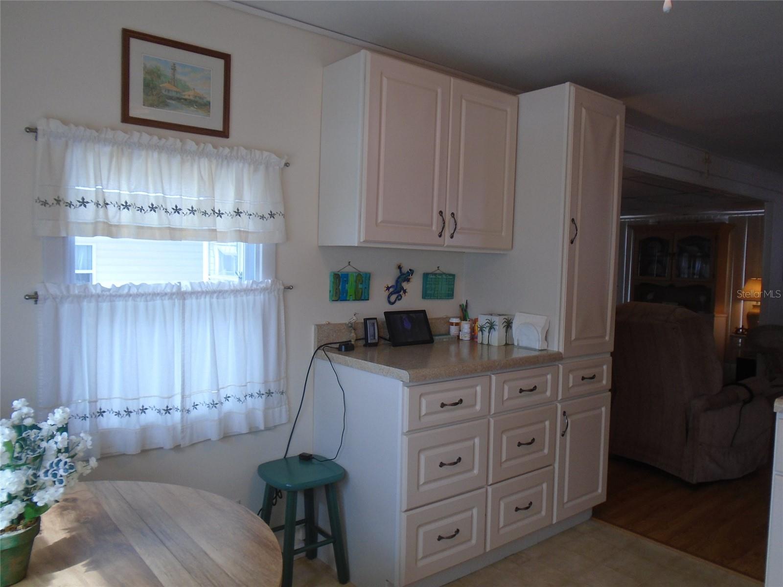 Lots of Kitchen Storage * Looks Like a Great Place for a Coffee Bar