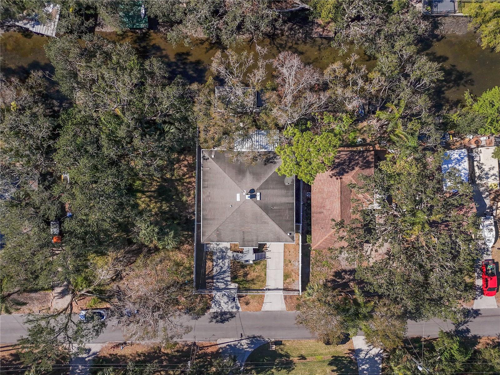 Aerial View of Lot7418 Bay Dr, Tampa FL