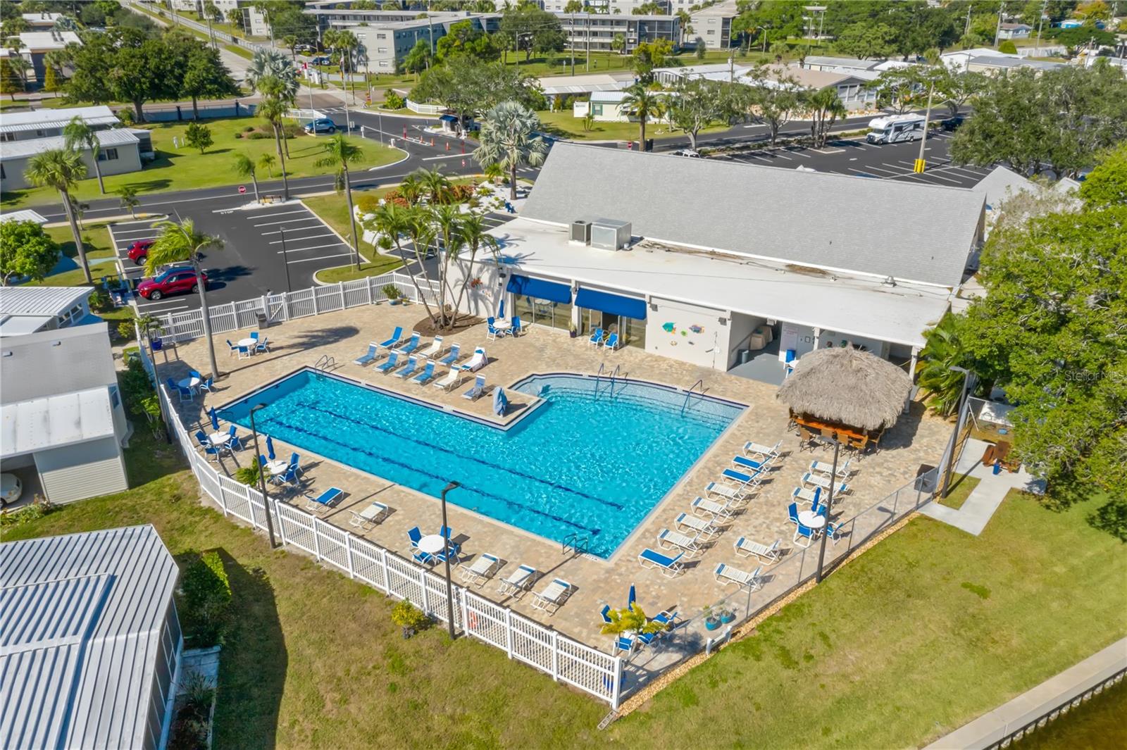 Heated pool and clubhouse