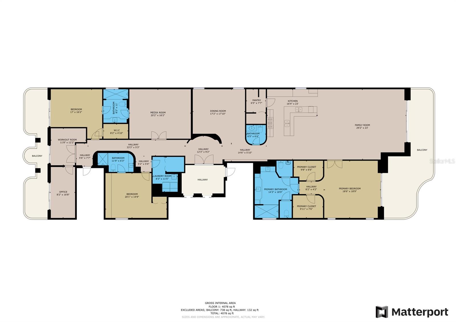 And here is the floorplan to better help you understand the layout!