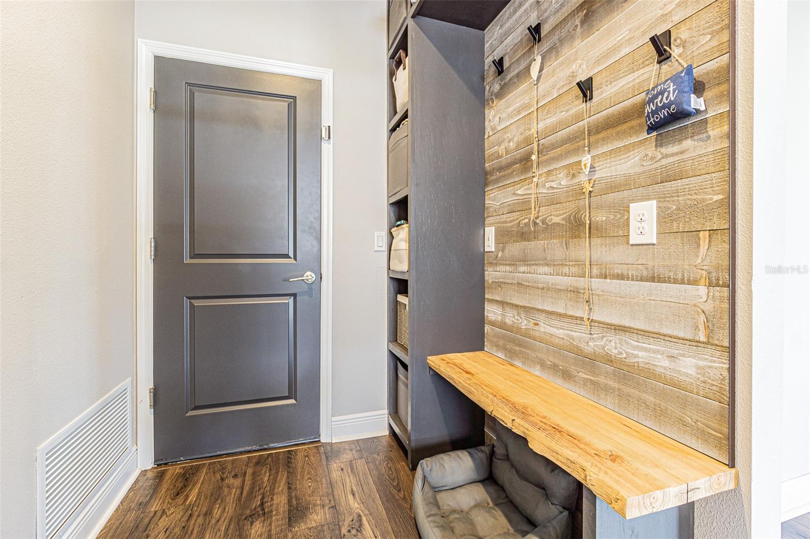 Mudroom from garage