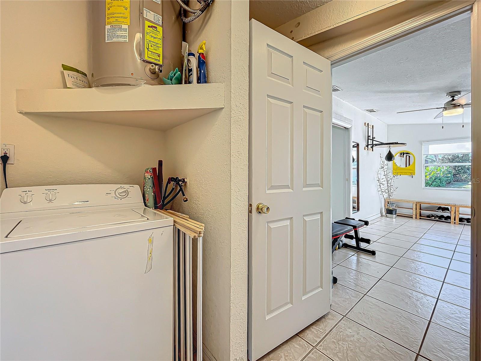 Inside Laundry and closets