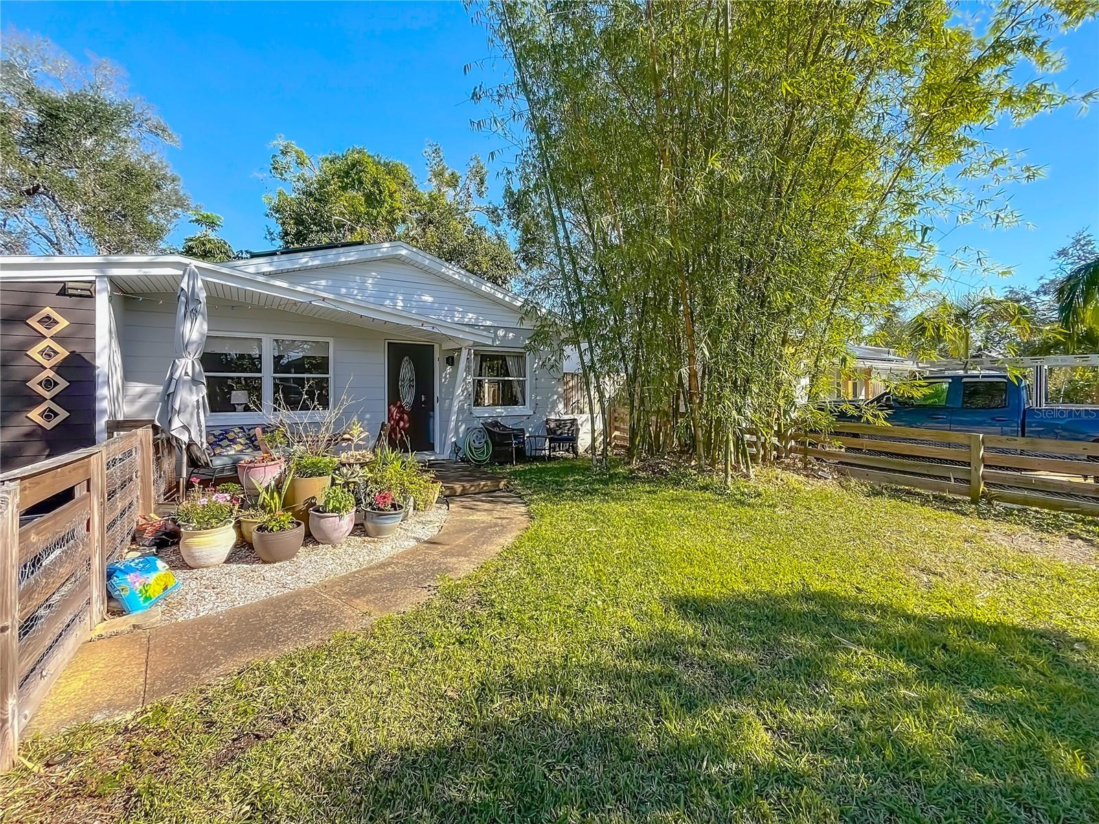 Fenced Front Yard