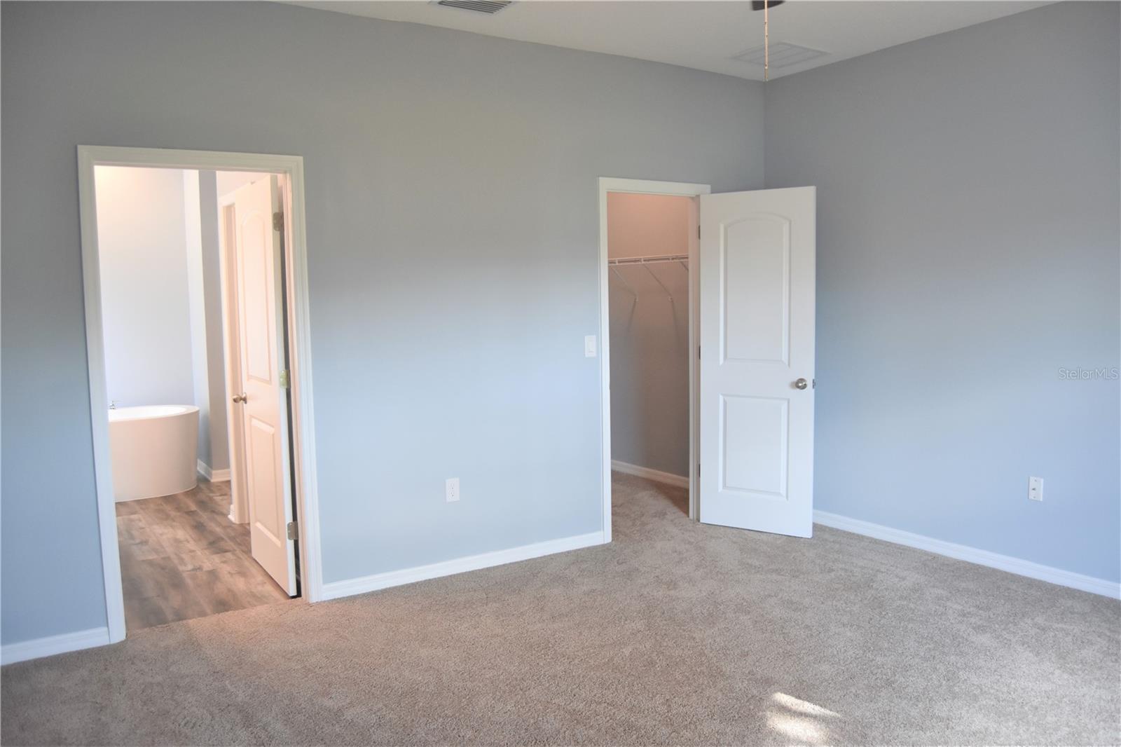 Ensuite with large walk in closet.