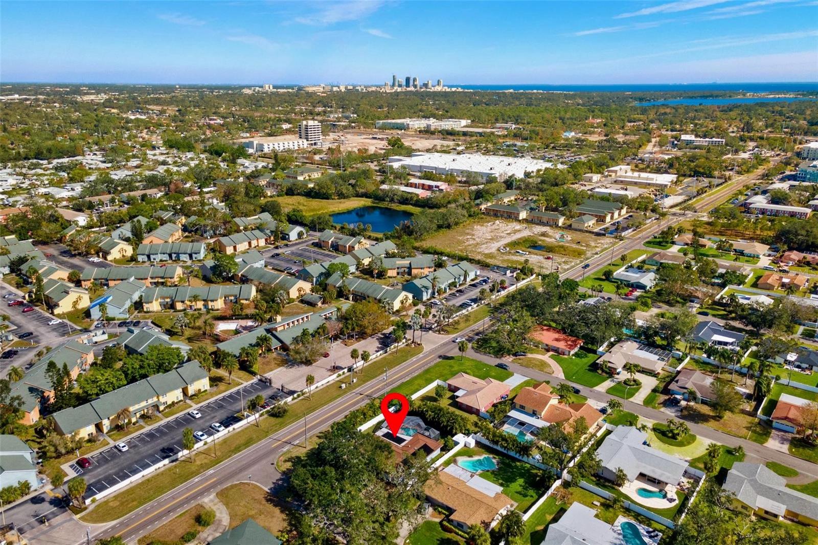 See downtown St. Pete in the distance; it's only a 15 minute drive.