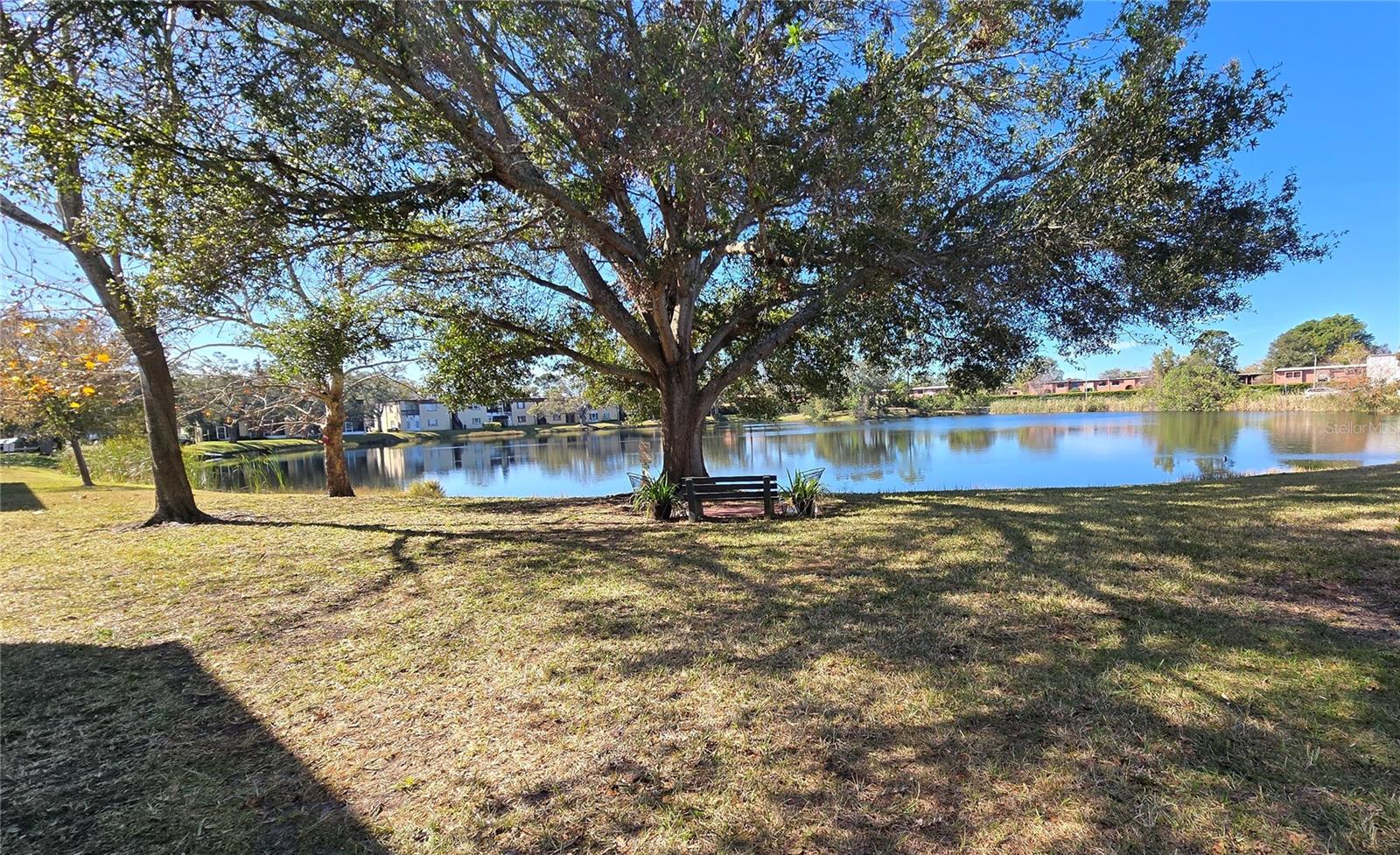 Enjoy the pond and nature just to the right of the entrance of the community.