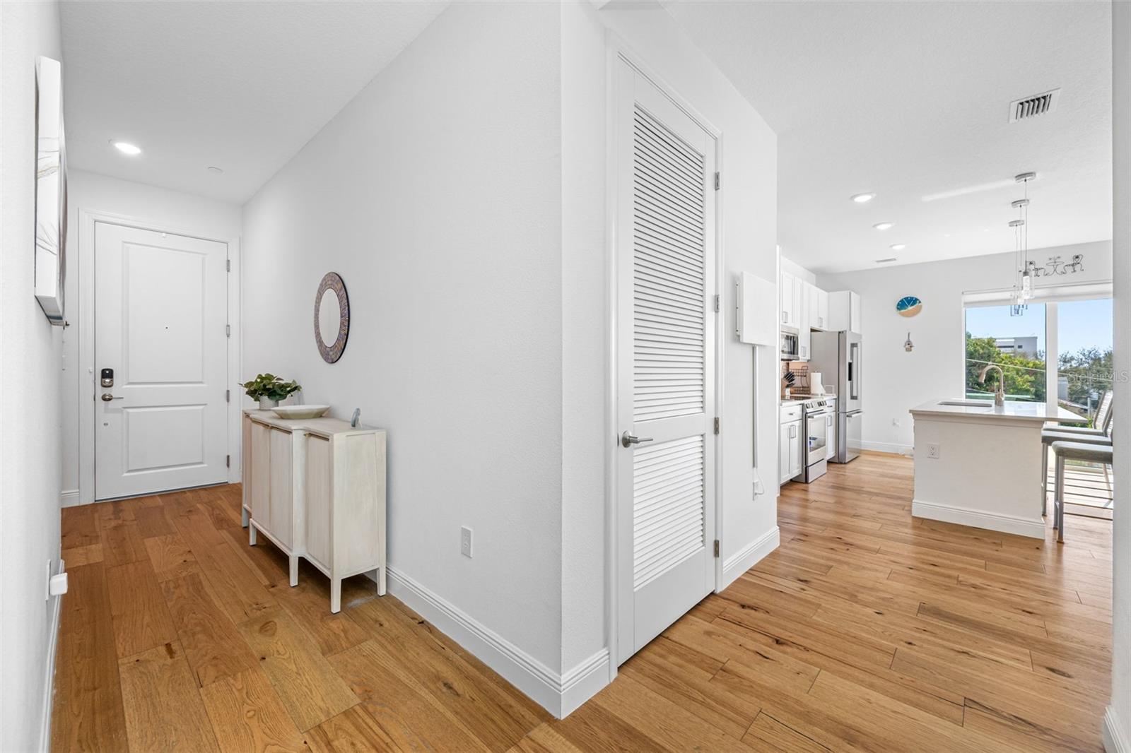 Foyer leading to main living space