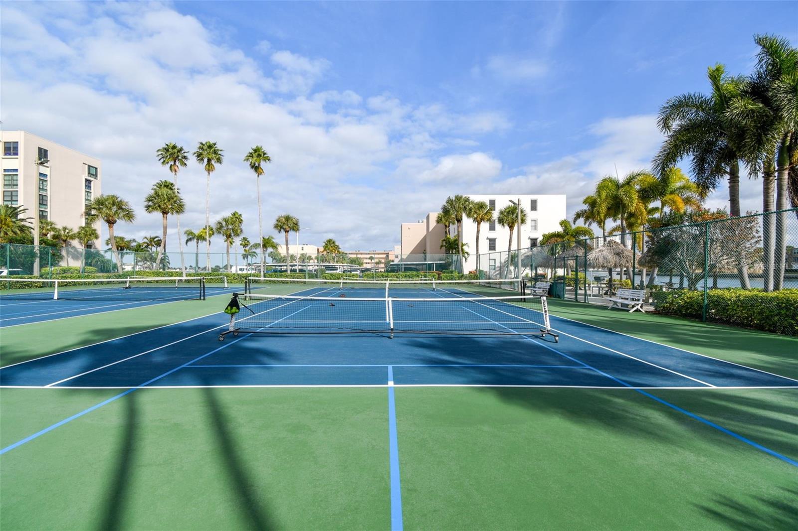 Four full size tennis courts