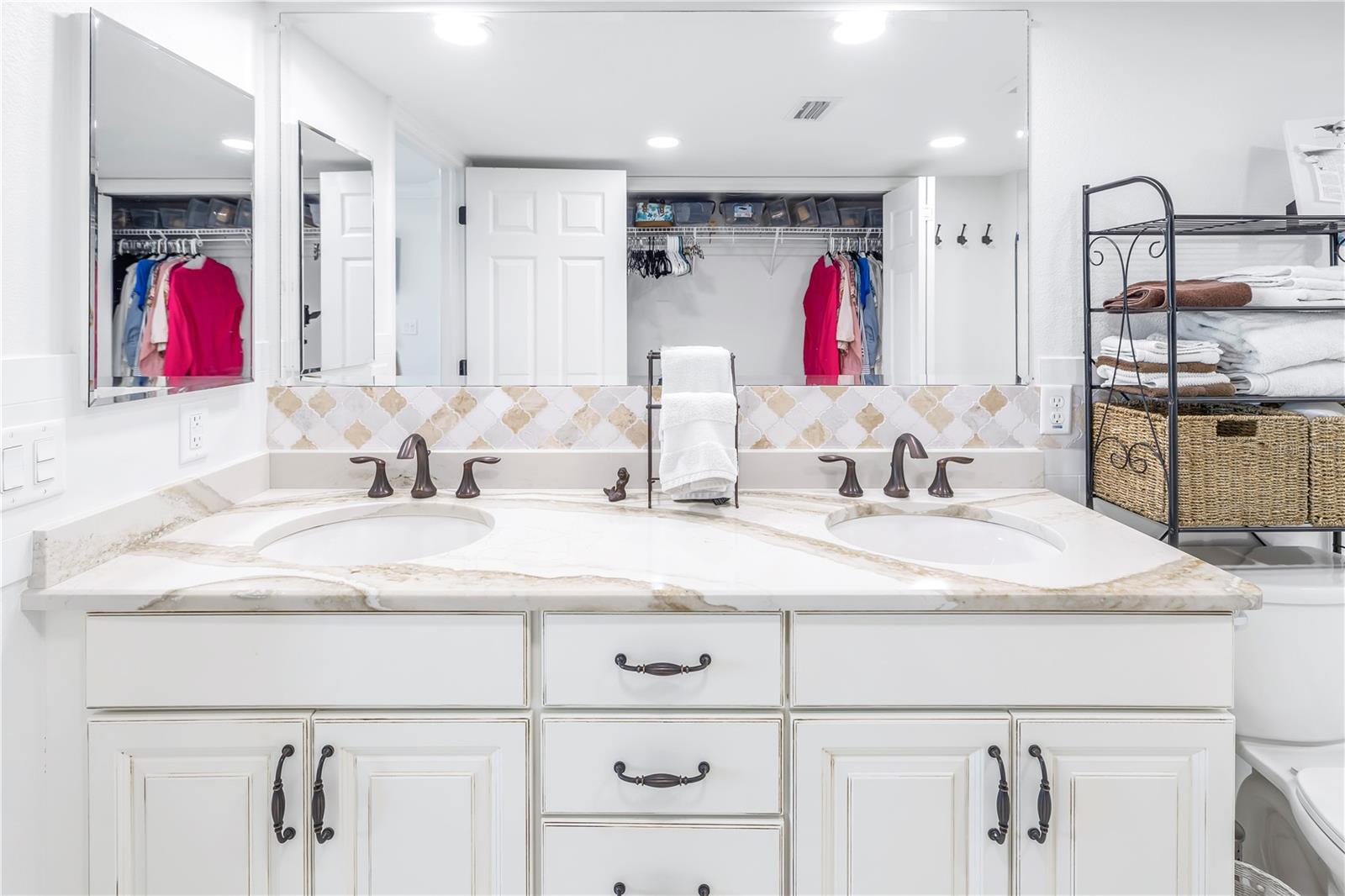 En Suite double sink vanity