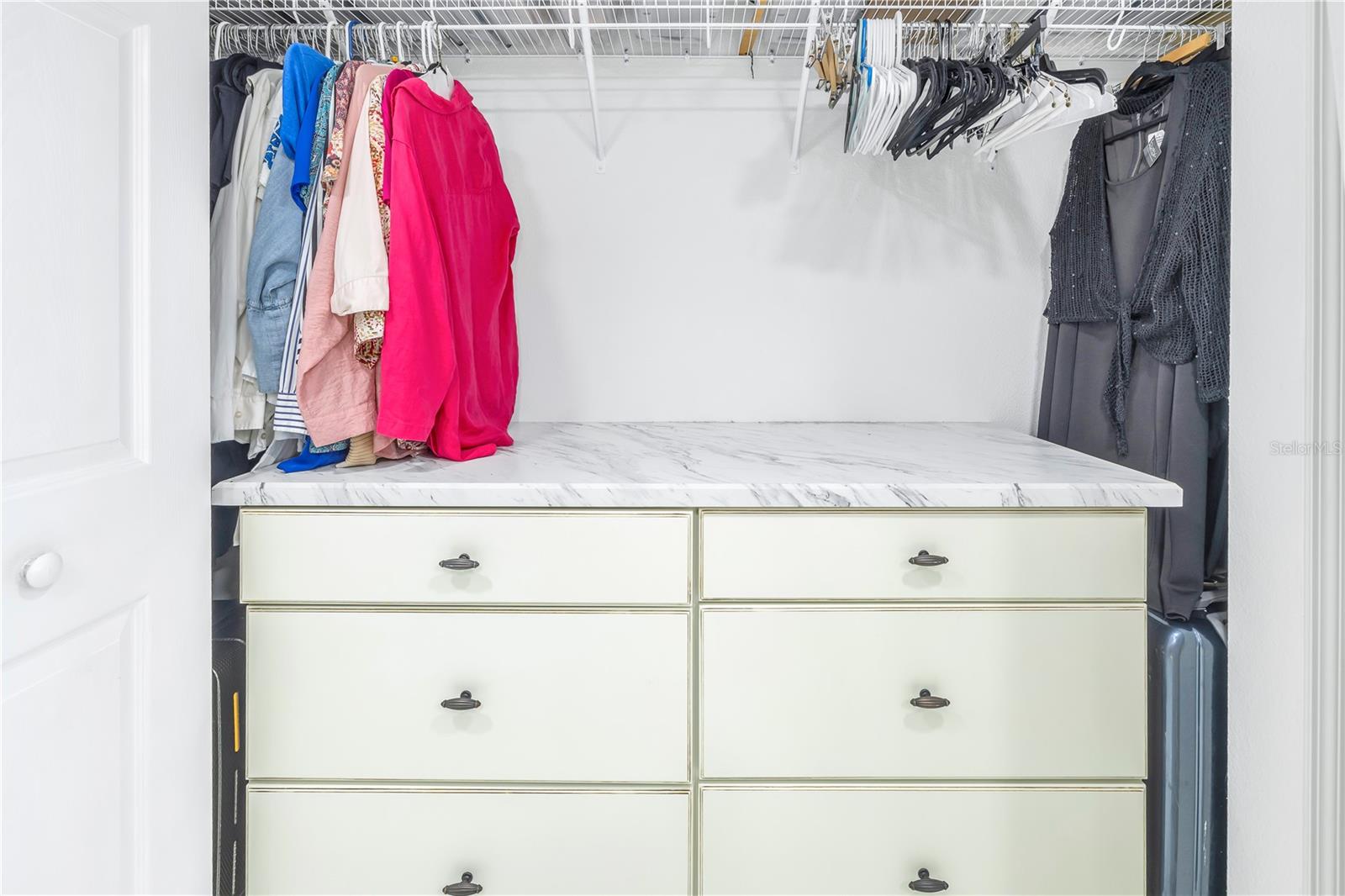 Built-in dresser drawers