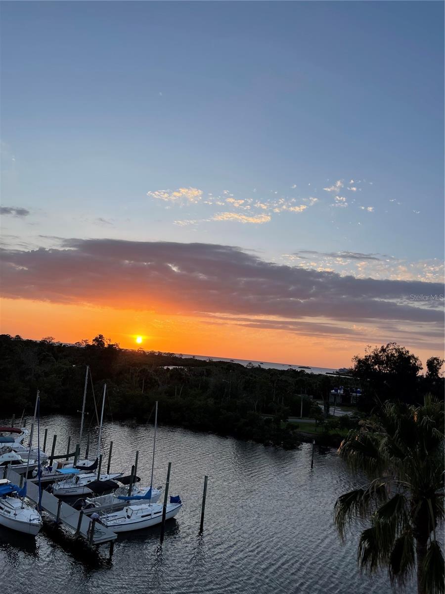 Capturing the essence of the sunset from condo