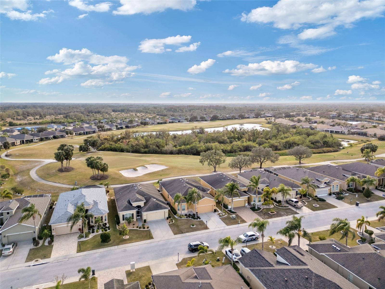 Home sits toward the back of the Siena Community in Renaissance near a dead-end road so you get minimal traffic.