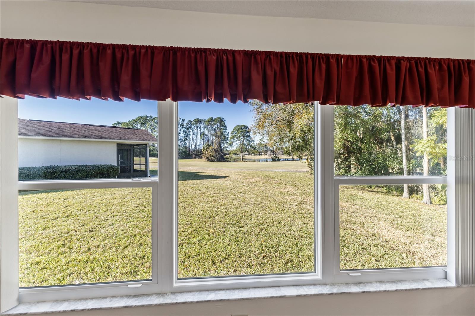 Golf course view from the Family Room