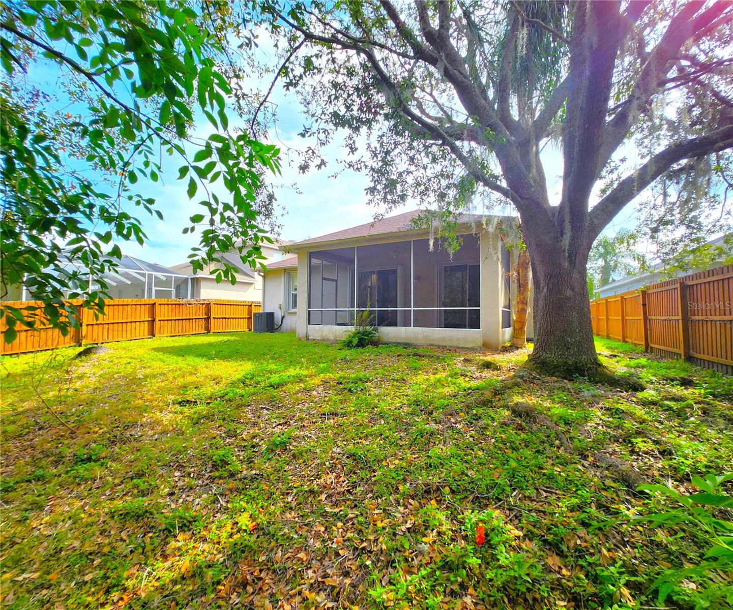 Fully fenced in homesite