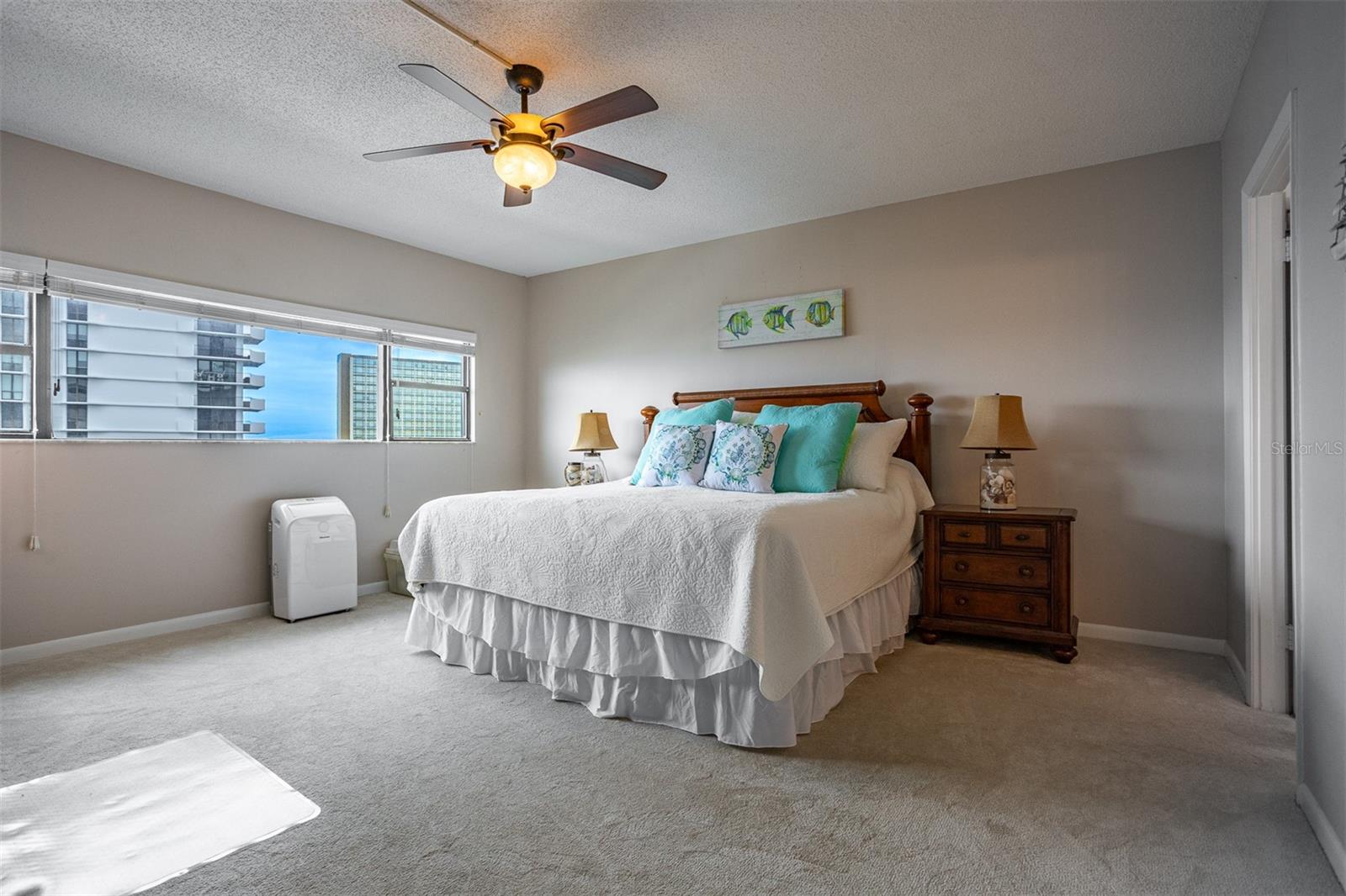 Master Bedroom with views of Clearwater Harbor