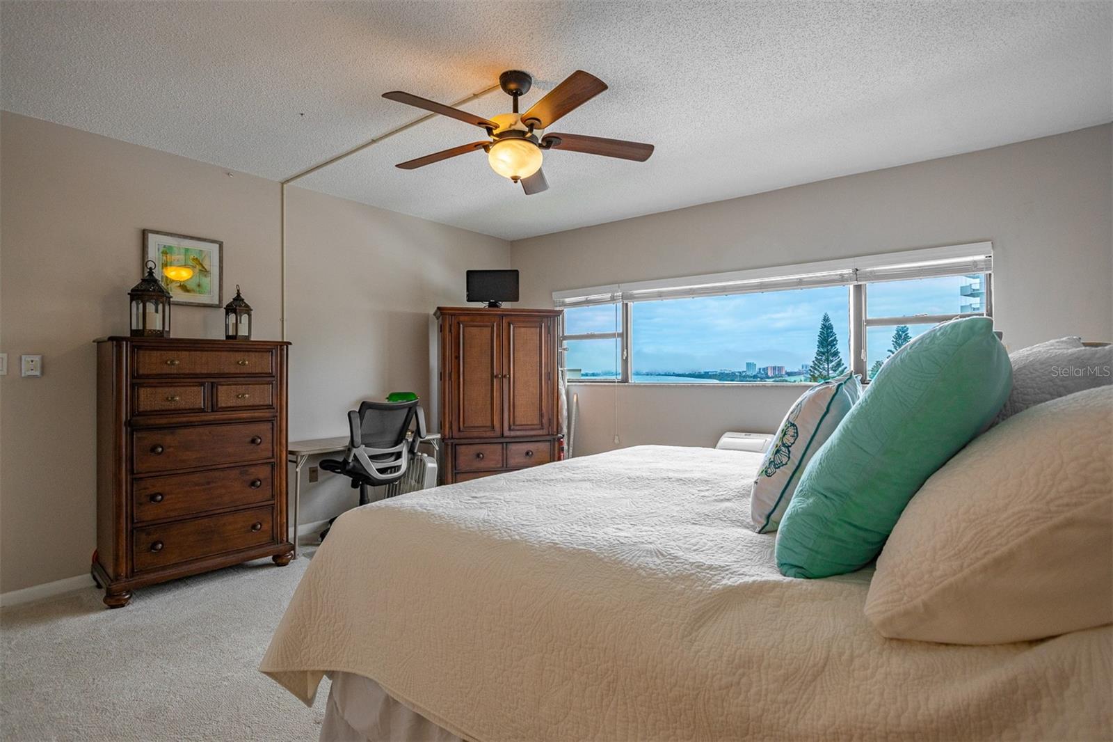 Master Bedroom with views of Clearwater Harbor