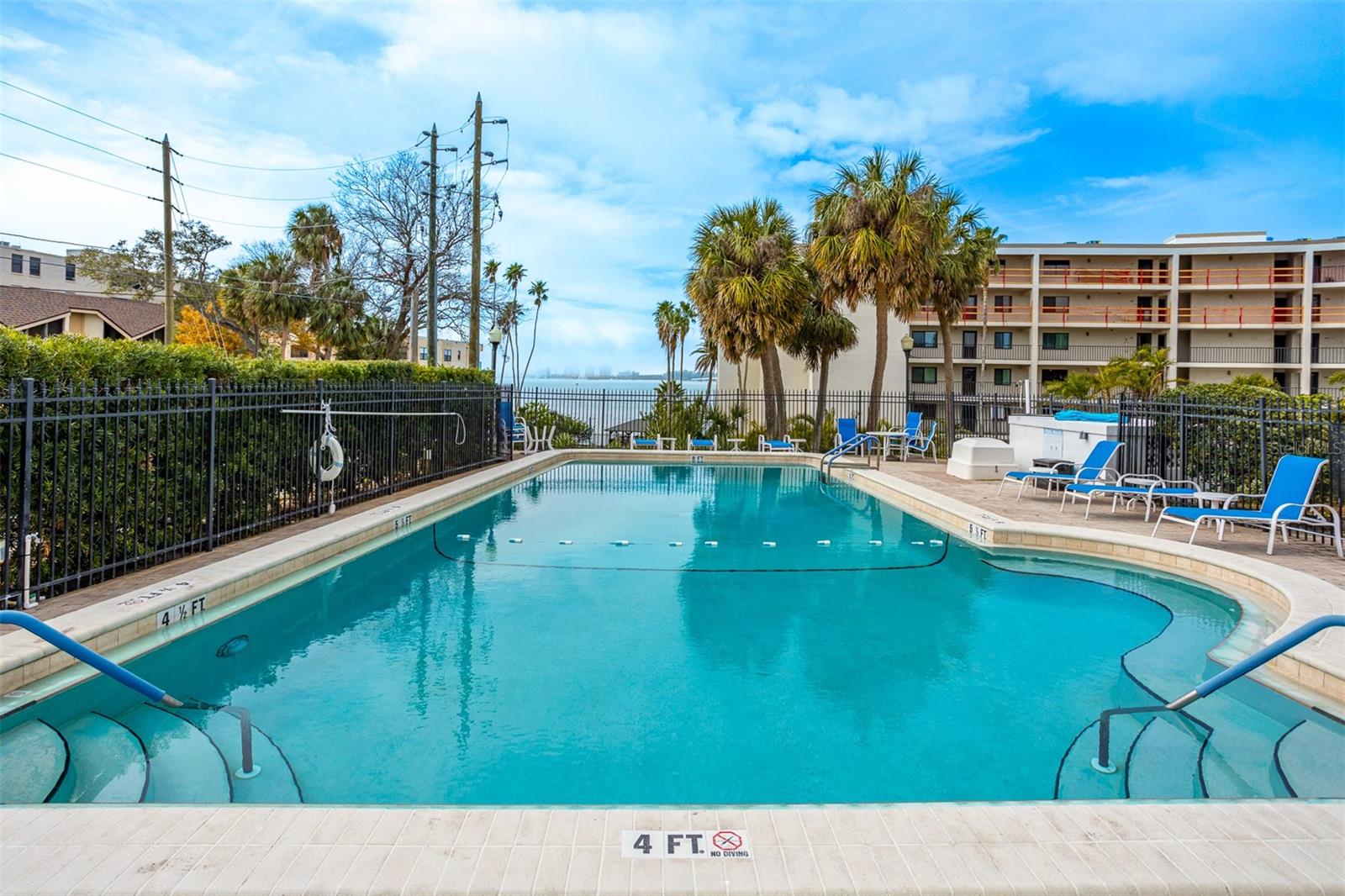 Heater Pool over looking Clearwater Harbor