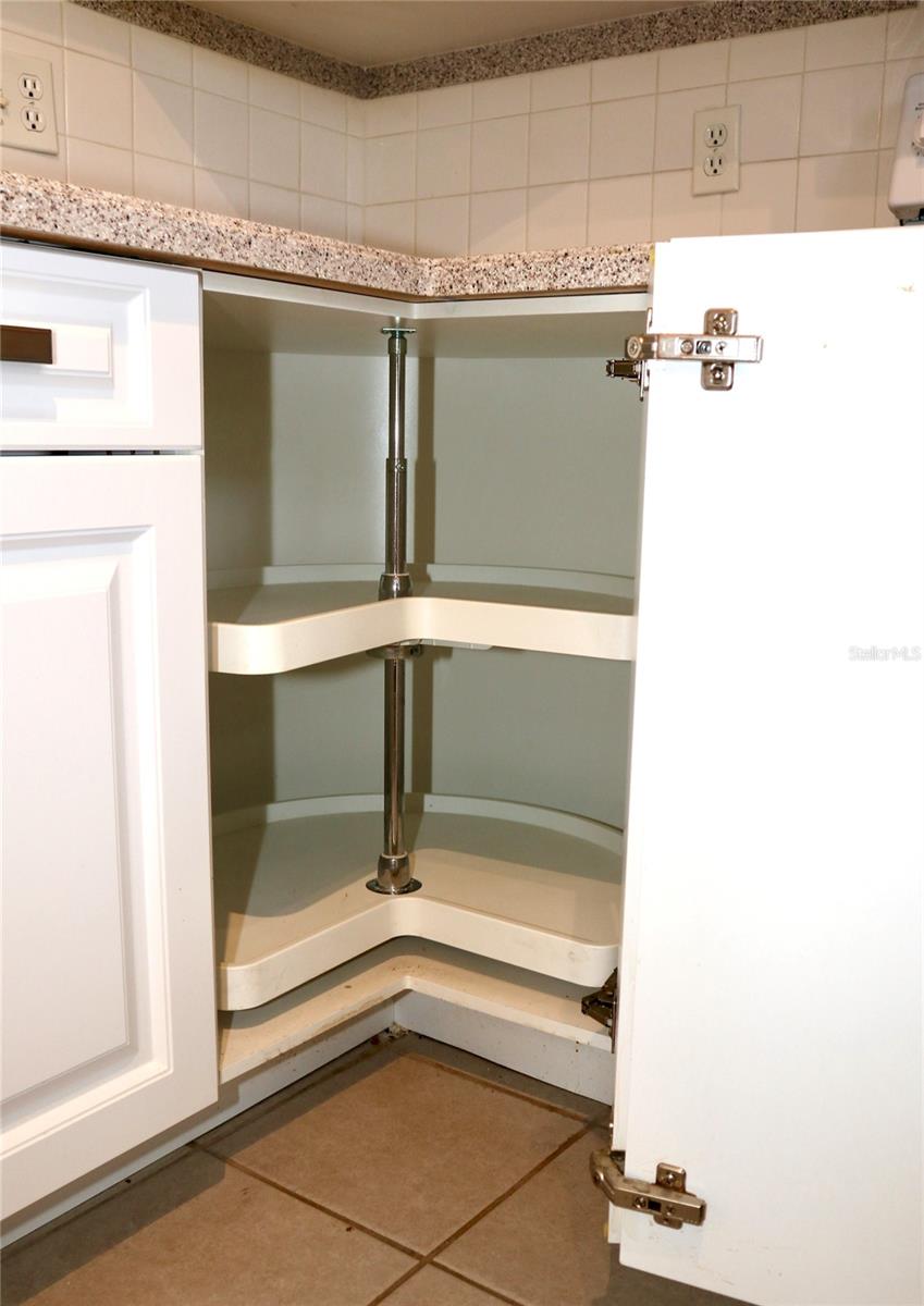 Lazy Susan Corner Cabinetry